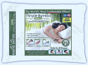 Amazon.com: Ontel Miracle Shredded Memory Foam Pillow with Viscose from  Bamboo Cover, Queen, White : Everything Else